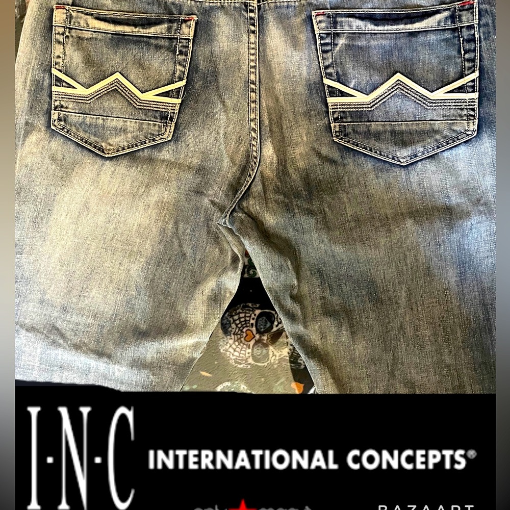 I N C International Concepts®️🌐BOOTCUT LIGHT WASH JEAN40Wx32L‼️SOLDOUT⚠️STYLE‼️